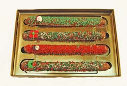 Seasonally Decorated Chocolate Covered Pretzel Rods MAIN