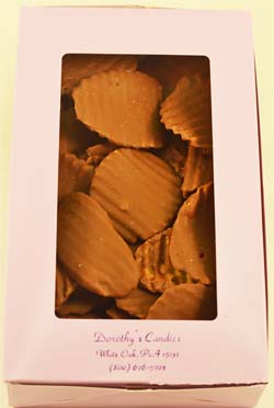 Crisp chips salted just so and then layered with  Dorothy's Swiss THUMBNAIL