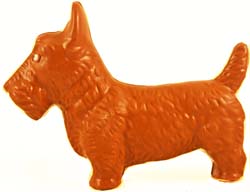 Solid chocolate Scottish Terrier for Easter THUMBNAIL