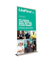 UniFirst Vinyl Bannerstand THUMBNAIL