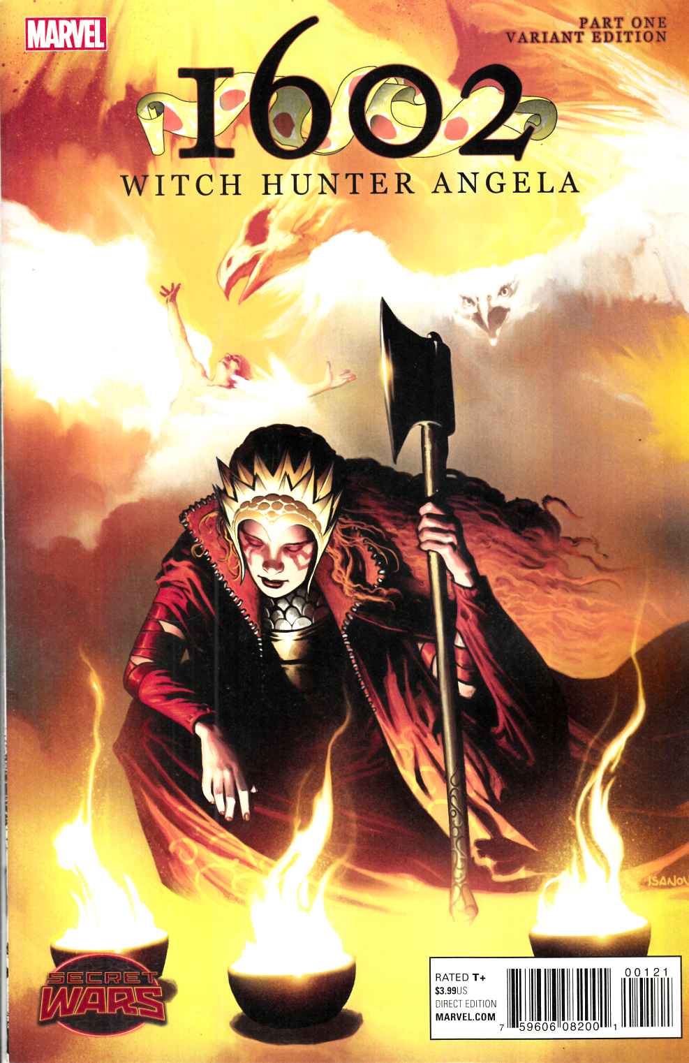 1602 Witch Hunter Angela #1 Isanove Variant Cover [Mavel Comic] LARGE