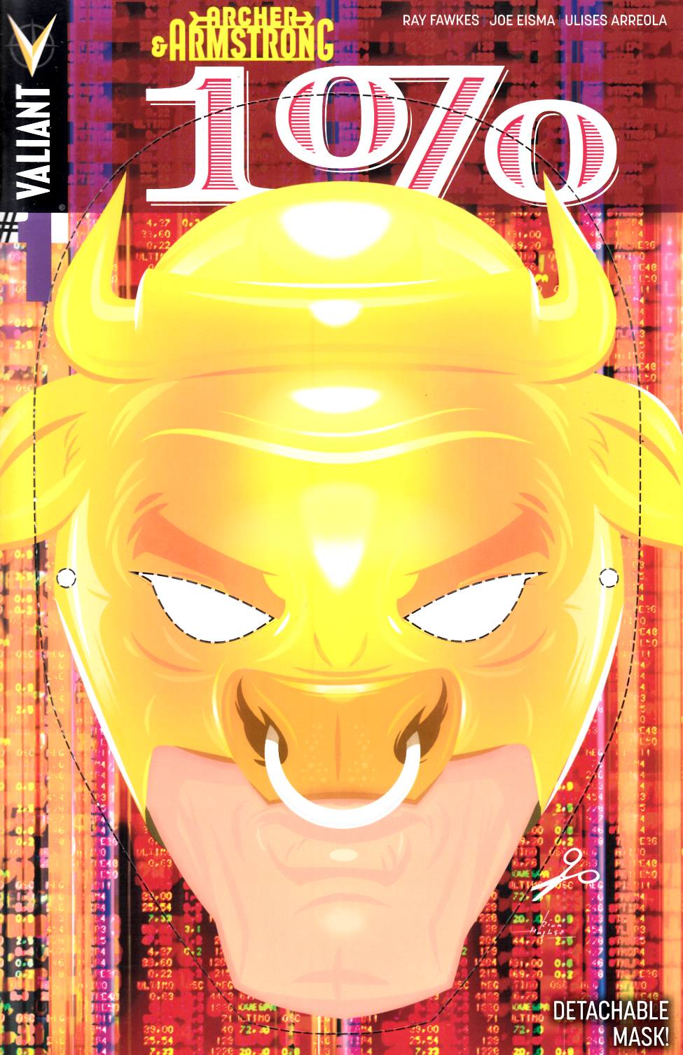Archer & Armstrong One Percent #1 Cover C- Bull Mask [Valiant Comic] LARGE