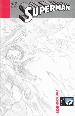 Superman #7 B&W Variant Cover [DC Comic] LARGE