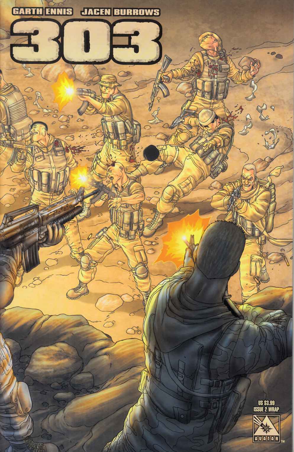 303 #2 Wrap Cover Near Mint (9.4) [Avatar Comic] THUMBNAIL