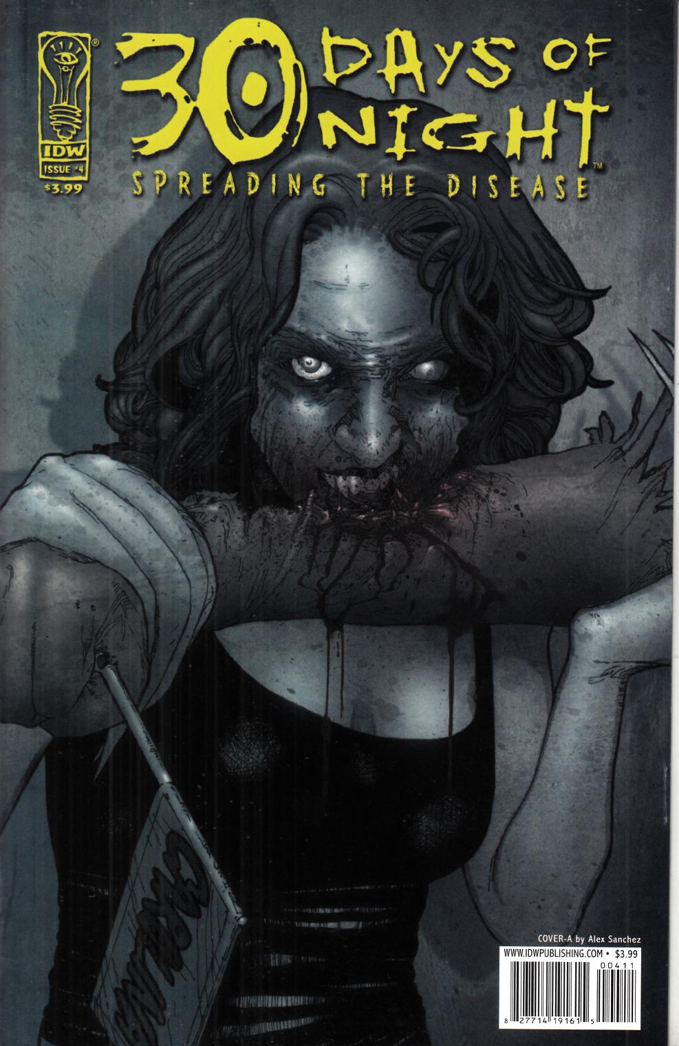 30 Days of Night Spreading the Disease #4 Cover A Near Mint (9.4) [IDW Comic] LARGE