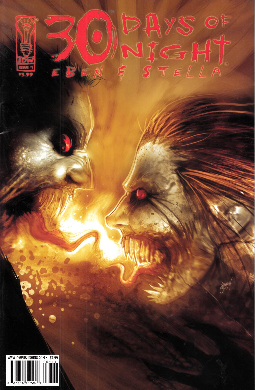 30 Days of Night Eben and Stella #1 Fine (6.0) [IDW Comic] LARGE