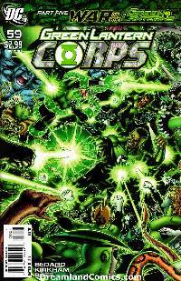 Green lantern corps #59 var ed (war of gl) LARGE