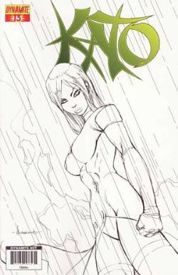 Kato #13 Garza B&W Sketch Incentive Variant Cover [Comic] LARGE
