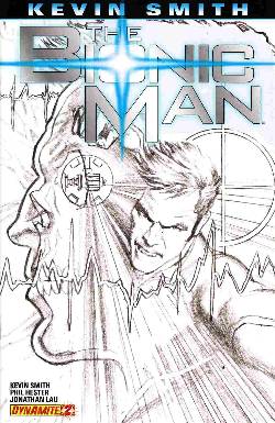 Kevin Smith Bionic Man #2 Ross Sketch Incentive Cover [Comic] LARGE