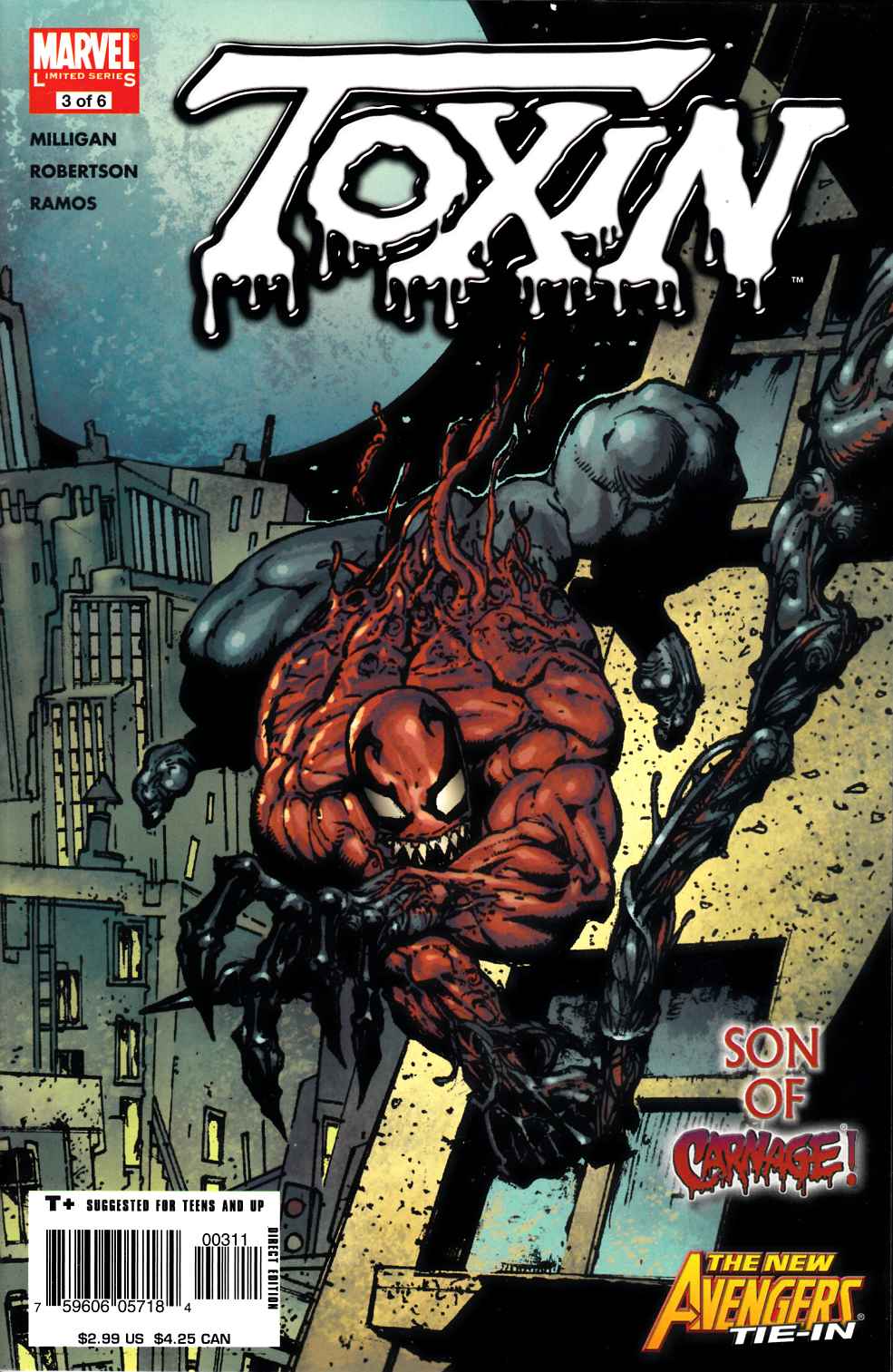Toxin #3 Very Fine (8.0) [Marvel Comic] LARGE