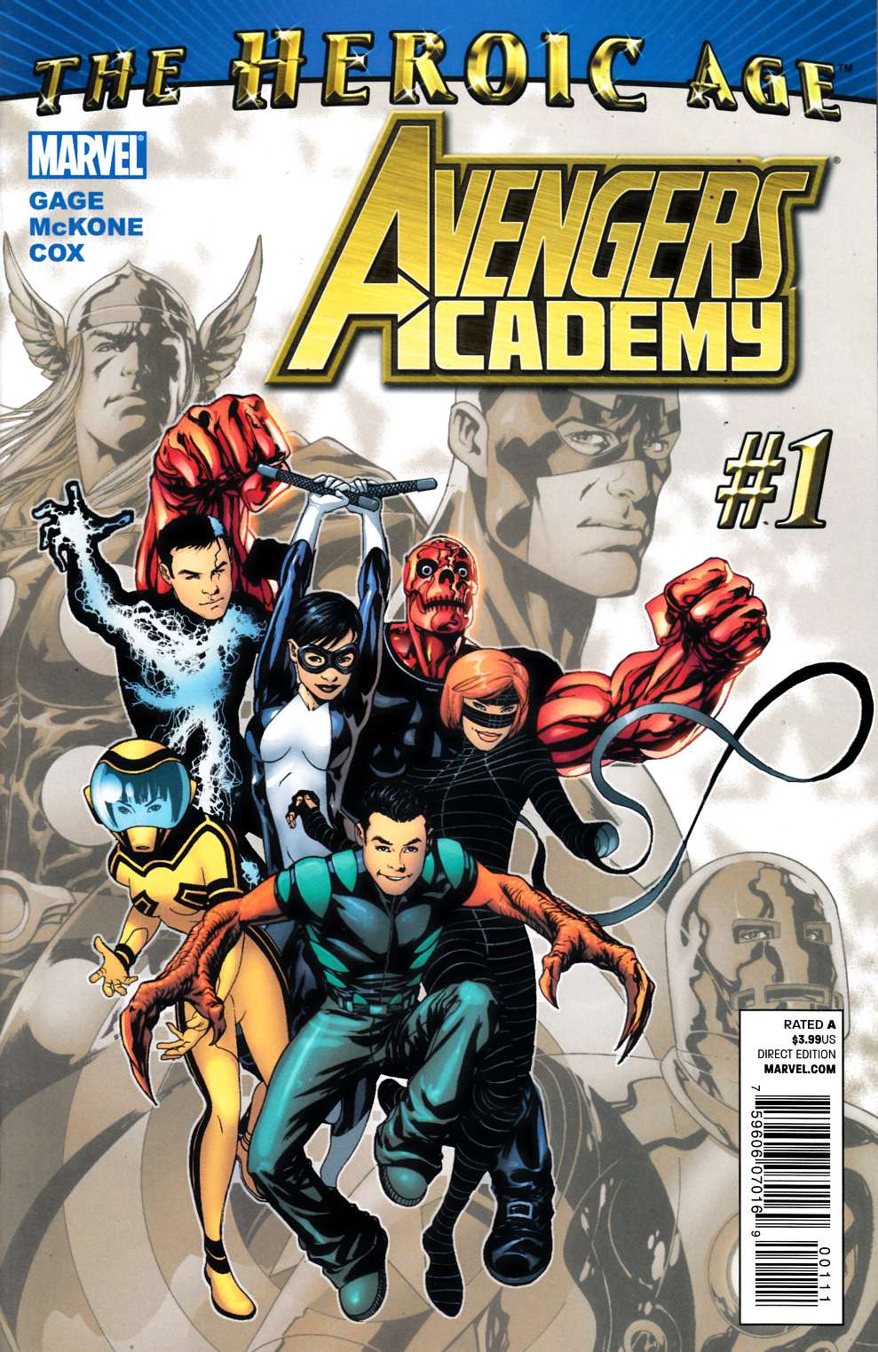Avengers Academy #1 Near Mint (9.4) [Marvel Comic] LARGE