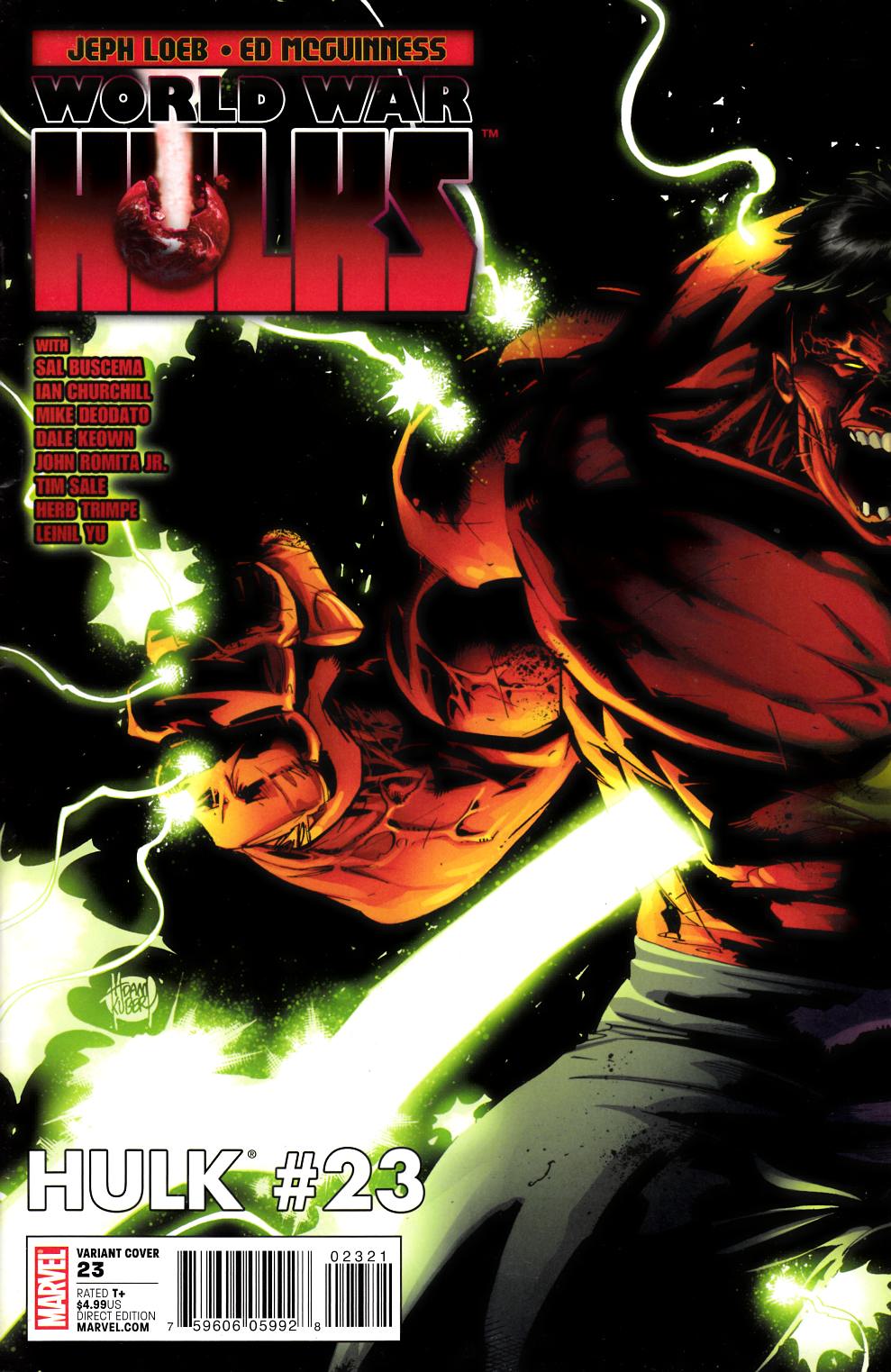 Hulk #23 Kubert Variant Cover Fine (6.0) [Marvel Comic]