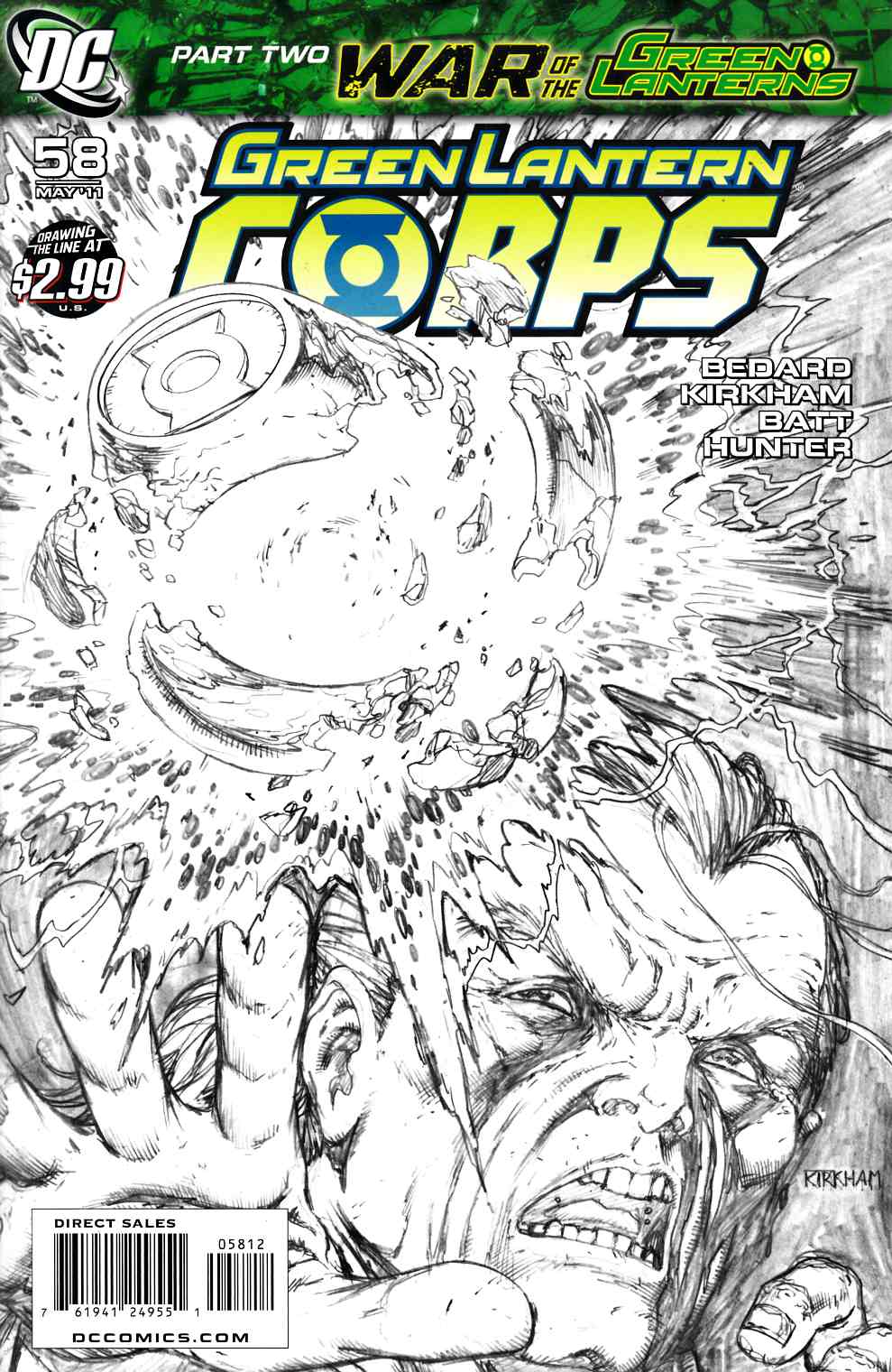 Green Lantern Corps #58 Second Printing Near Mint (9.4) [DC Comic] LARGE