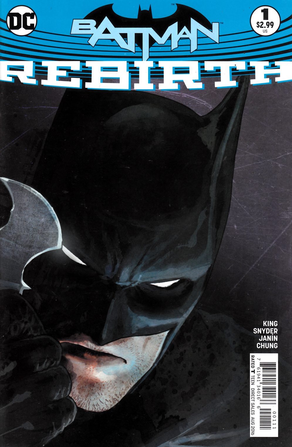 Batman Rebirth #1 Near Mint Minus (9.2) [DC Comic]