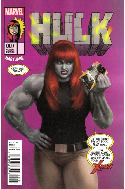 Hulk #7 Rahzzah Mary Jane Variant [Marvel Comic] LARGE