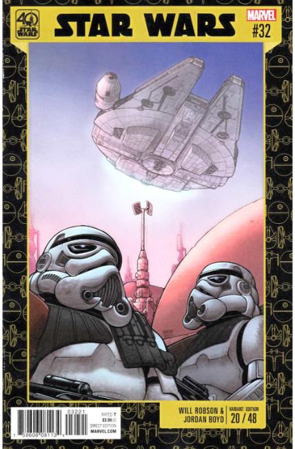 Star Wars #32 Robson Star Wars 40th Anniversary Variant Cover [Marvel Comic] LARGE