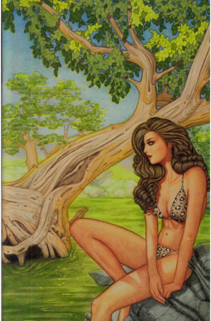 Cavewoman Starship Blish #2 Cover G- Valentina [Amryl Comic] THUMBNAIL