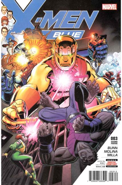 X-Men Blue #3 Second Printing [Marvel Comic] THUMBNAIL