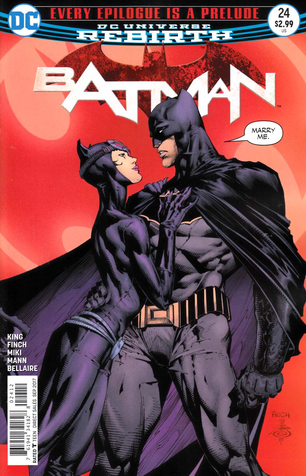 Batman #24 Second Printing Near Mint (9.4) [DC Comic]