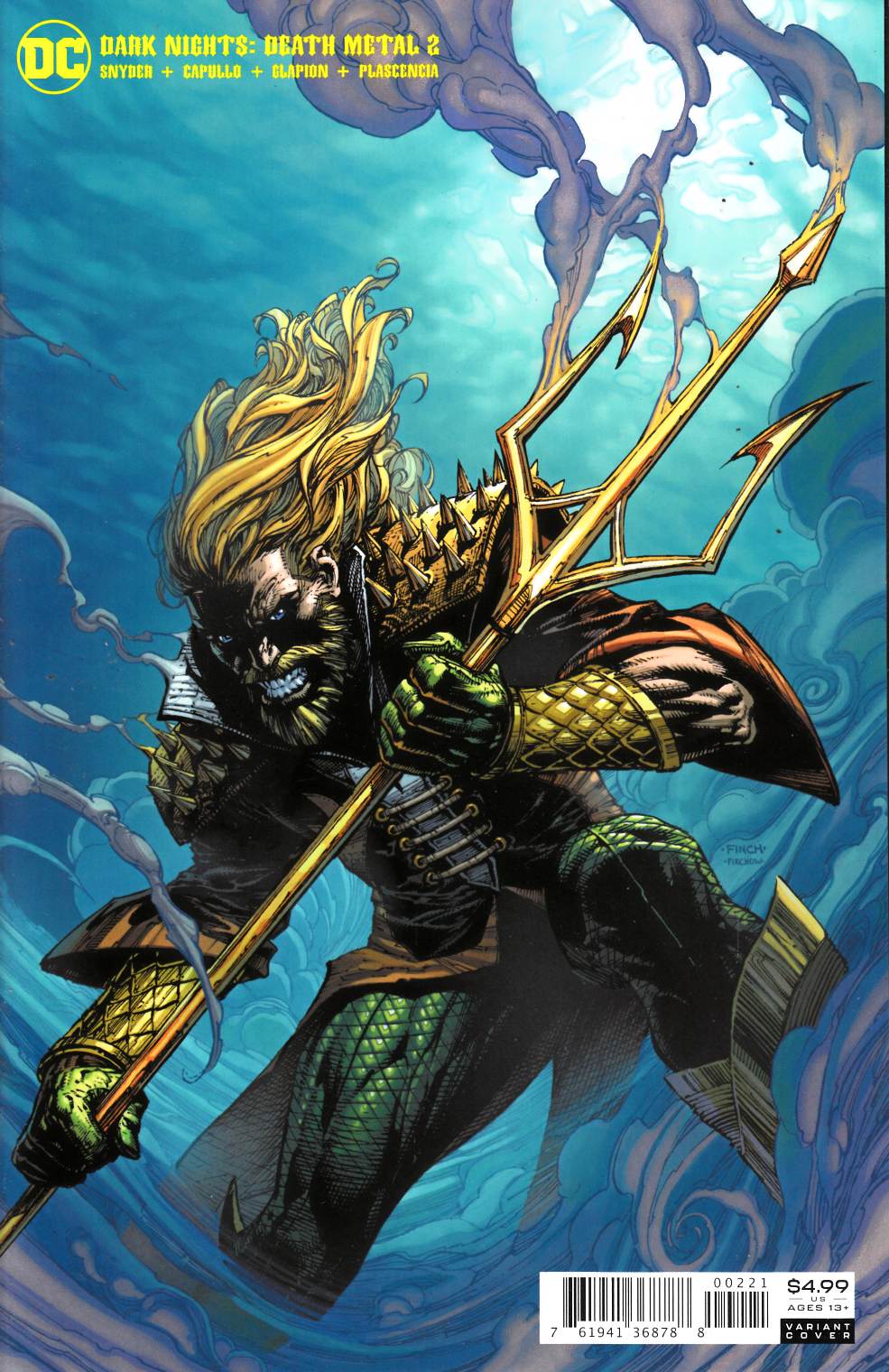 Dark Nights Death Metal #2 Finch Aquaman Variant Cover Near Mint (9.4 ...