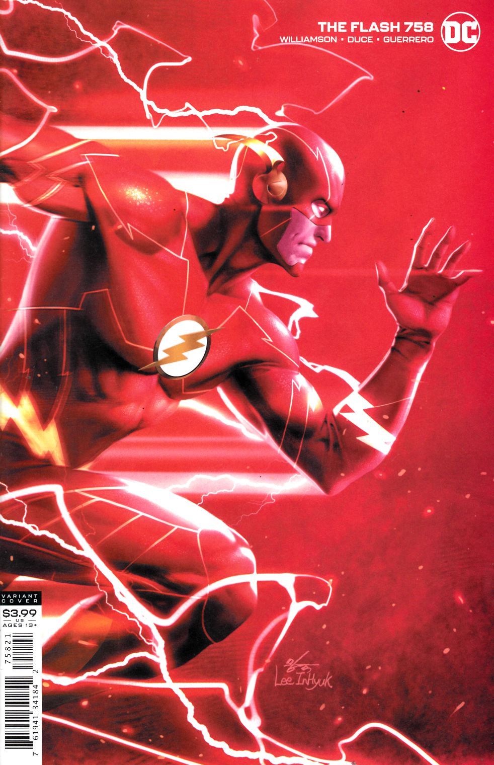 Flash #758 Inhyuk Lee Variant Cover Near Mint (9.4) [DC Comic] LARGE
