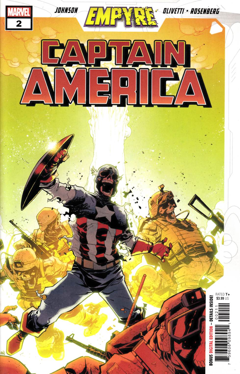 Empyre Captain America #2 Near Mint (9.4) [Marvel Comic] LARGE