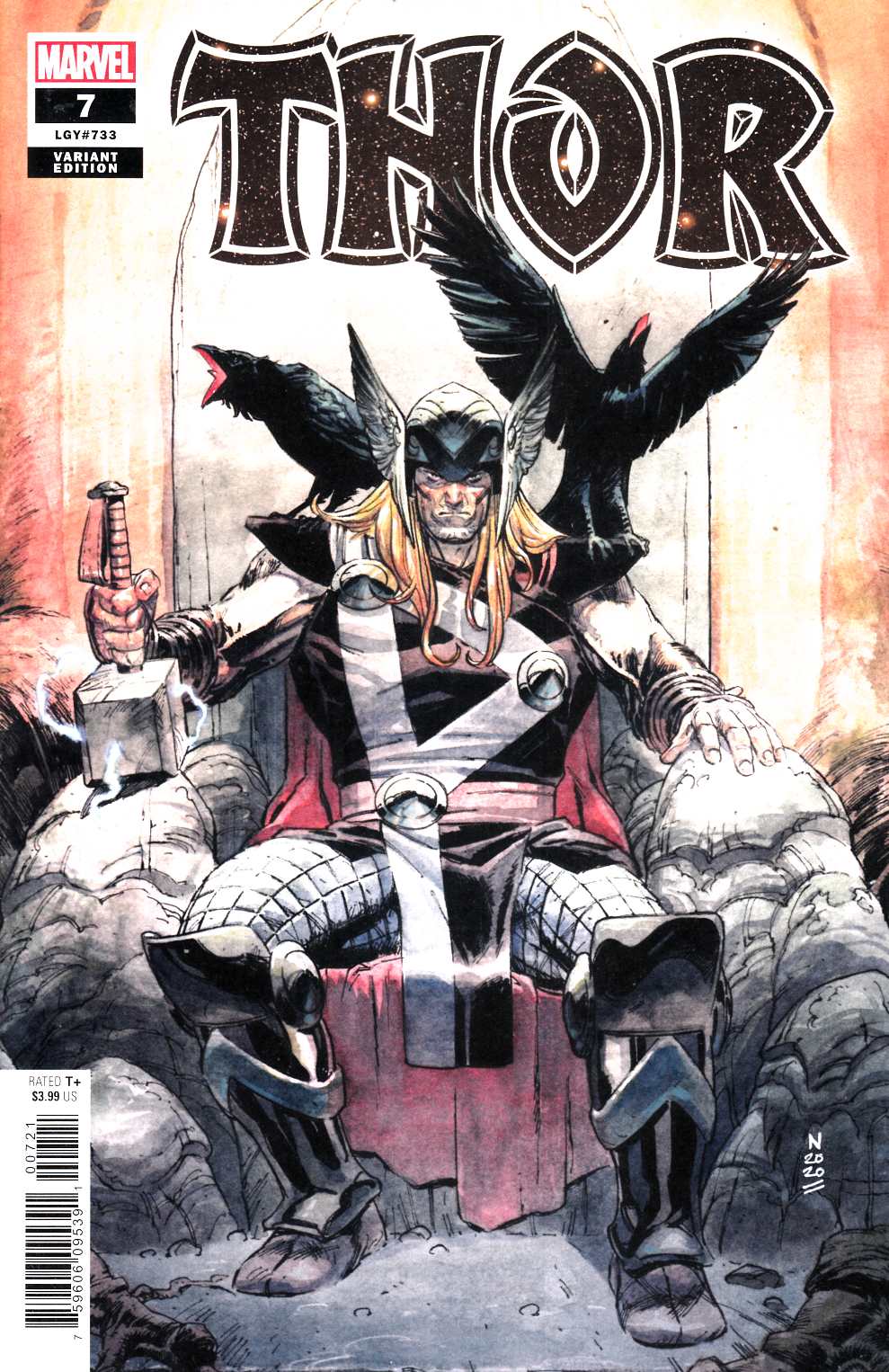 Thor #7 Klein Variant Cover Near Mint (9.4) [Marvel Comic] THUMBNAIL