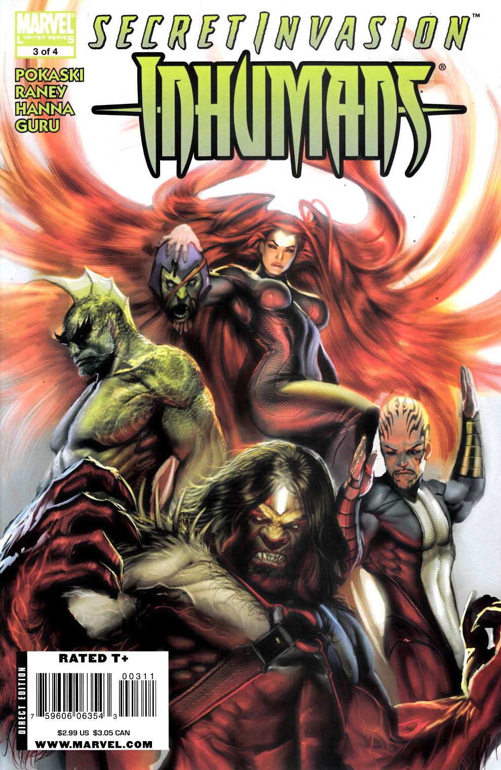 Secret Invasion Inhumans #3 Very Fine (8.0) [Marvel Comic] THUMBNAIL