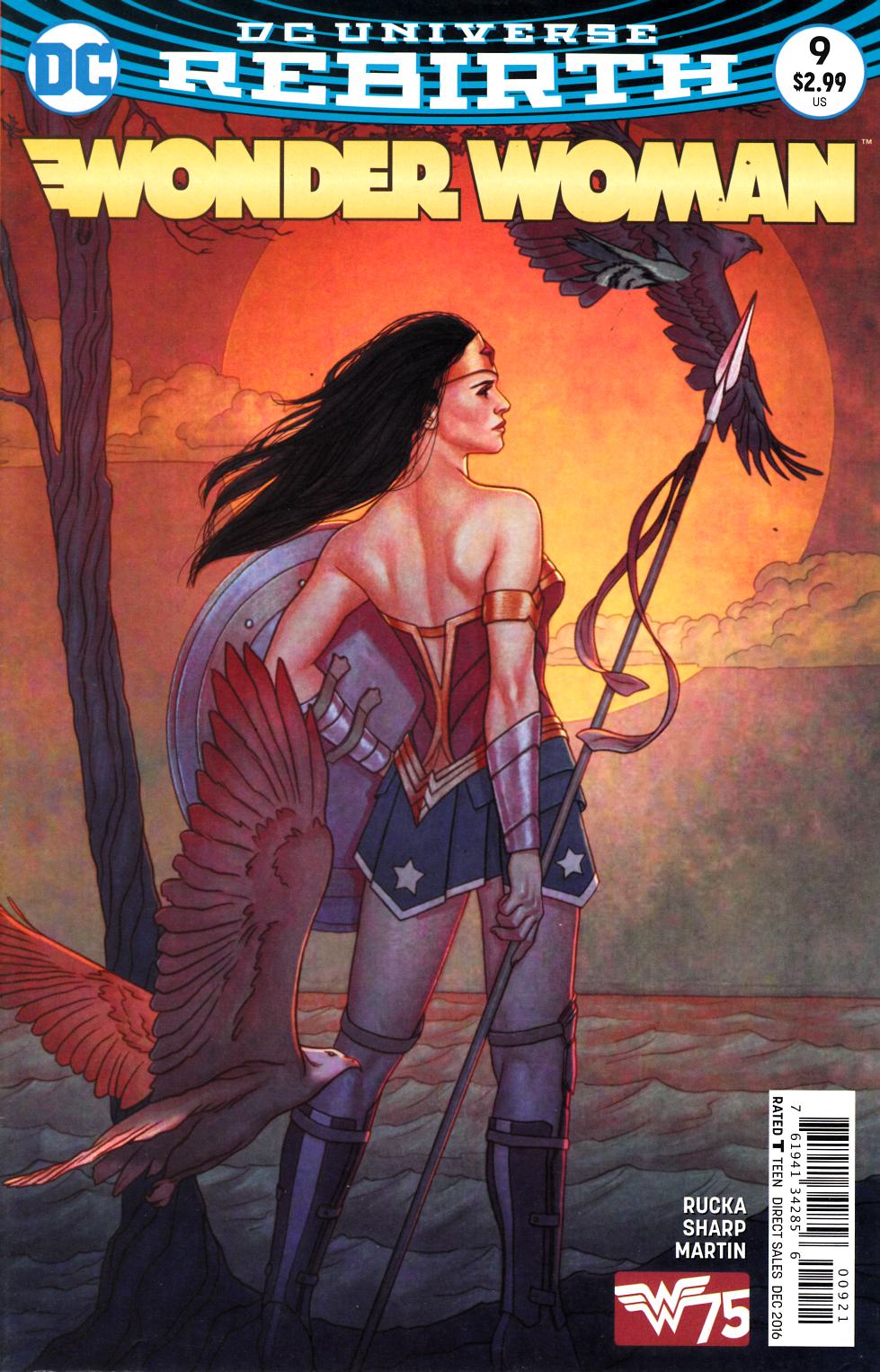 Wonder Woman #9 Frison Variant Cover Near Mint Minus (9.2) [DC Comic]