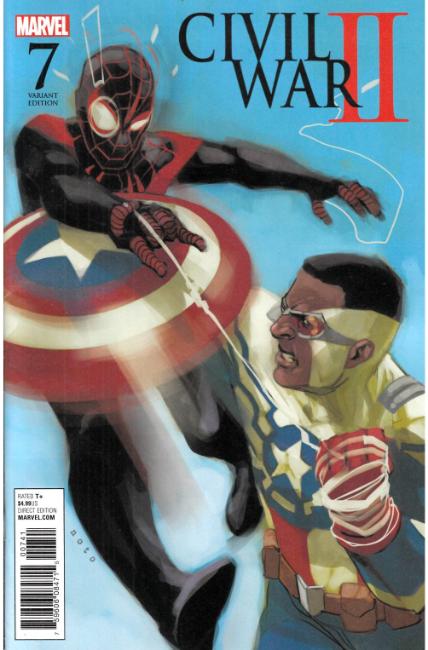 Civil War II #7 Noto Miles vs Sam Variant Cover [Marvel Comic] THUMBNAIL