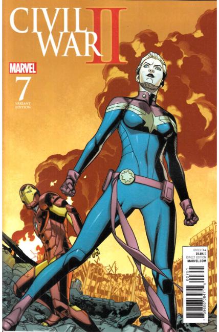 Civil War II #7 Sprouse Battle Variant Cover [Marvel Comic] THUMBNAIL