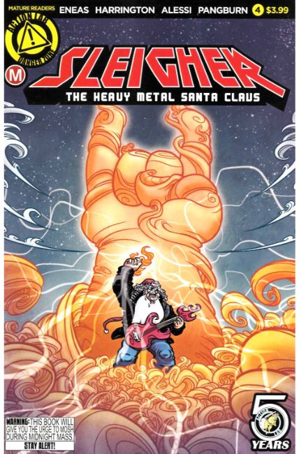 Sleigher Heavy Metal Santa Claus #4 [Action Lab Comic] THUMBNAIL