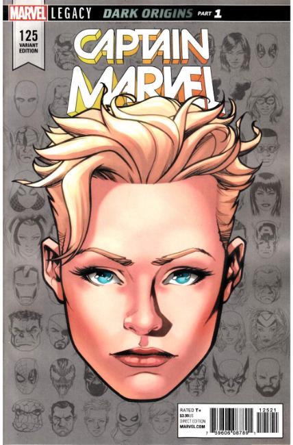 Captain Marvel #125 McKone Legacy Headshot Variant Cover Near Mint (9.4) [Marvel Comic] THUMBNAIL