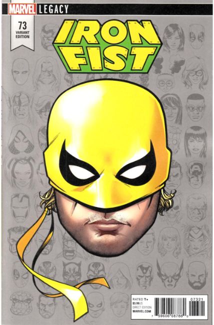 Iron Fist #73 McKone Legacy Headshot Variant Cover Near Mint (9.4) [Marvel Comic] THUMBNAIL