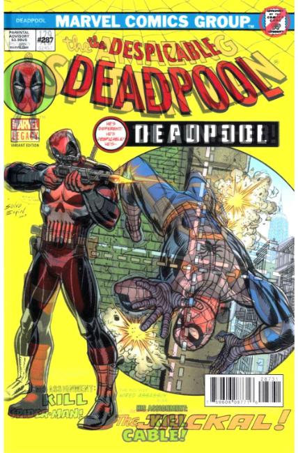 Despicable Deadpool #287 Espin Lenticular Variant Cover [Marvel Comic] LARGE