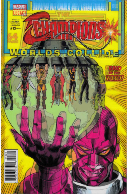 Champions #13 Mora Lenticular Variant Cover Near Mint (9.4) [Marvel Comic] THUMBNAIL