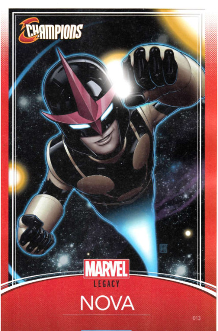Champions #13 Christopher Trading Card Variant Cover Near Mint (9.4) [Marvel Comic] LARGE