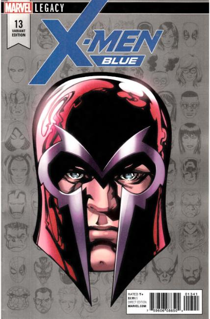 X-Men Blue #13 McKone Legacy Headshot Variant Cover Near Mint (9.4) [Marvel Comic] THUMBNAIL
