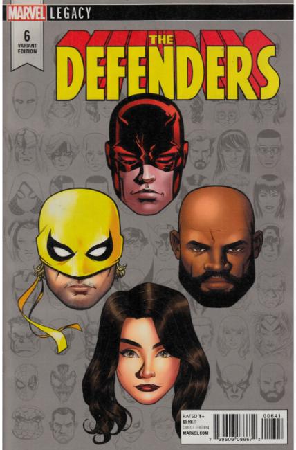Defenders #6 McKone Legacy Headshot Variant Cover [Marvel Comic] LARGE