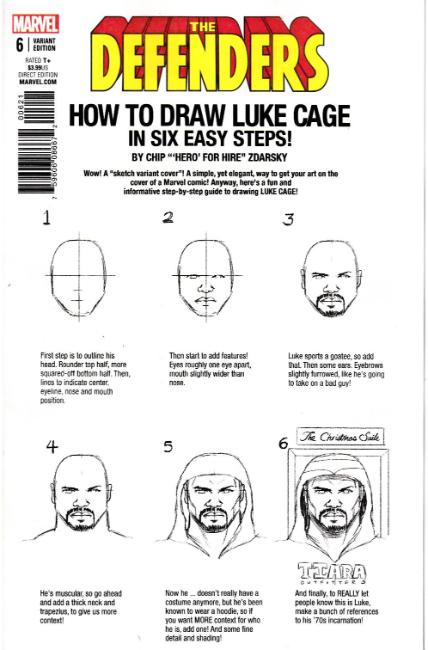 Defenders #6 Zdarsky How to Draw Variant Cover [Marvel Comic] LARGE