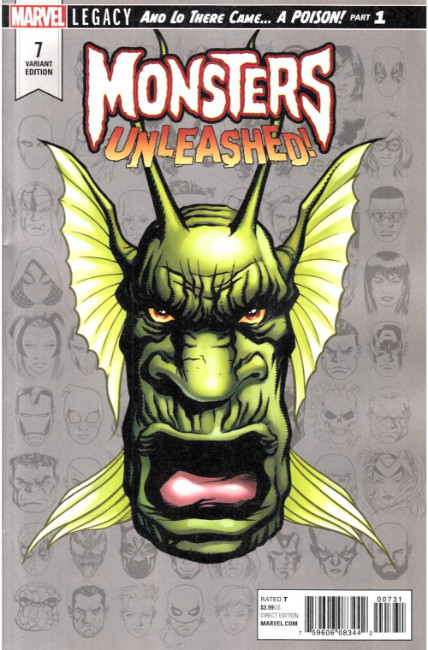 Monsters Unleashed #7 McKone Legacy Headshot Variant Cover Near Mint (9.4) [Marvel Comic] THUMBNAIL