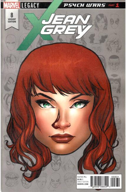 Jean Grey #8 McKone Legacy Headshot Variant Cover Near Mint (9.4) [Marvel Comic] THUMBNAIL