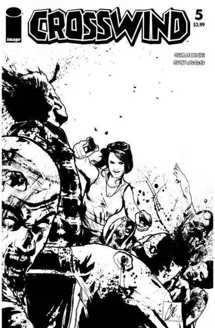 Crosswind #5 Cover D- Walking Dead #54 B&W Tribute Cover [Image Comic] THUMBNAIL