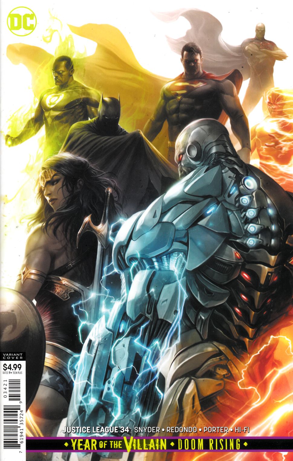 Justice League #34 Mattina Variant Cover Near Mint (9.4) [DC Comic] THUMBNAIL