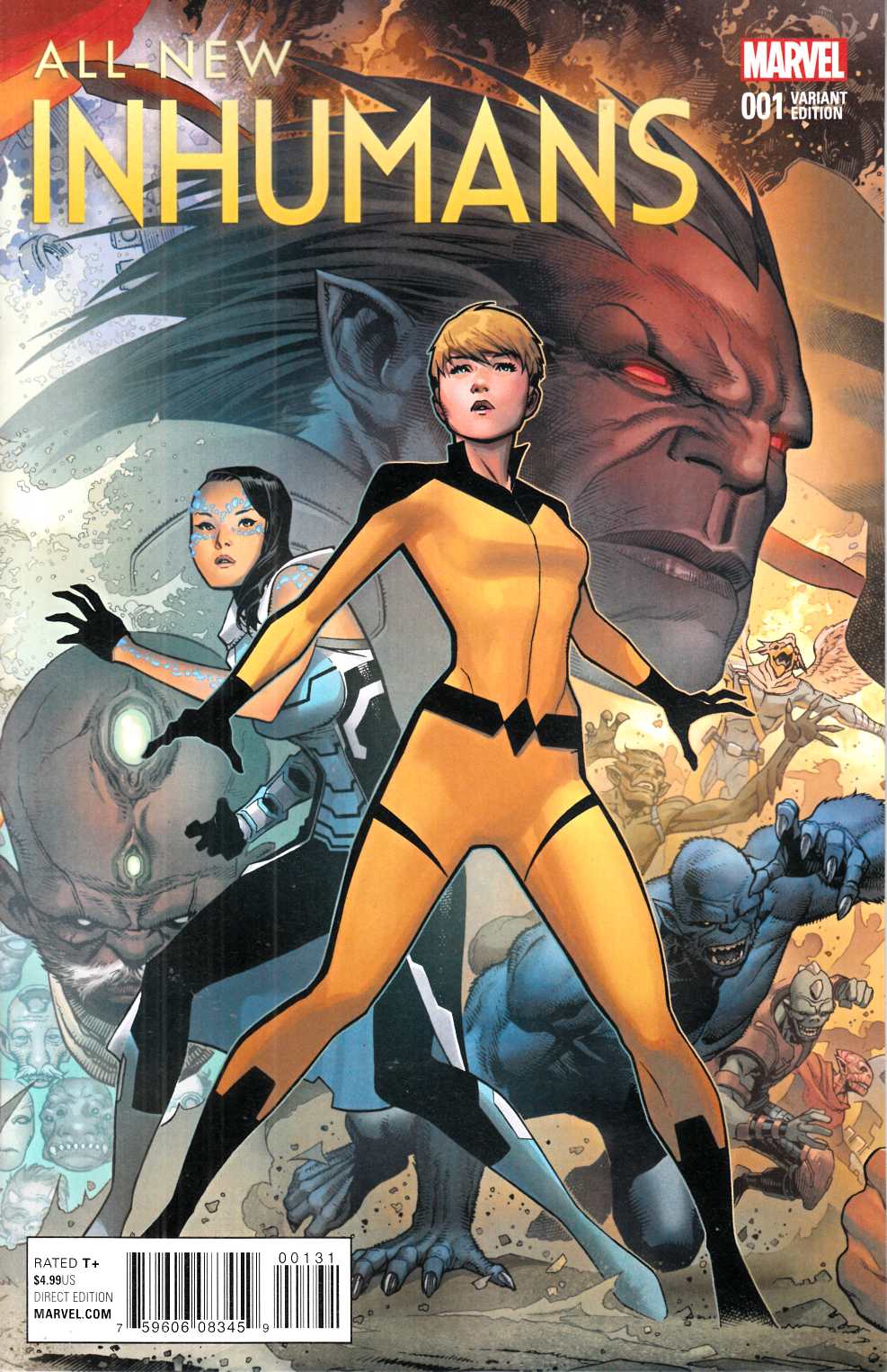 All New Inhumans #1 Cheung Connecting D Variant Cover [Marvel Comic] LARGE