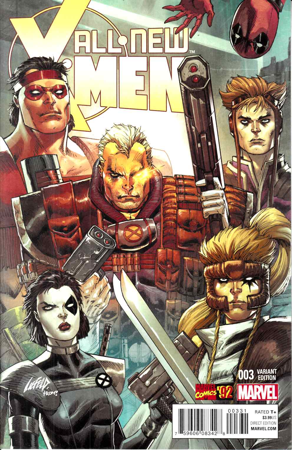 All New X-Men #3 Liefeld Marvel 92 Variant Cover [Marvel Comic] THUMBNAIL
