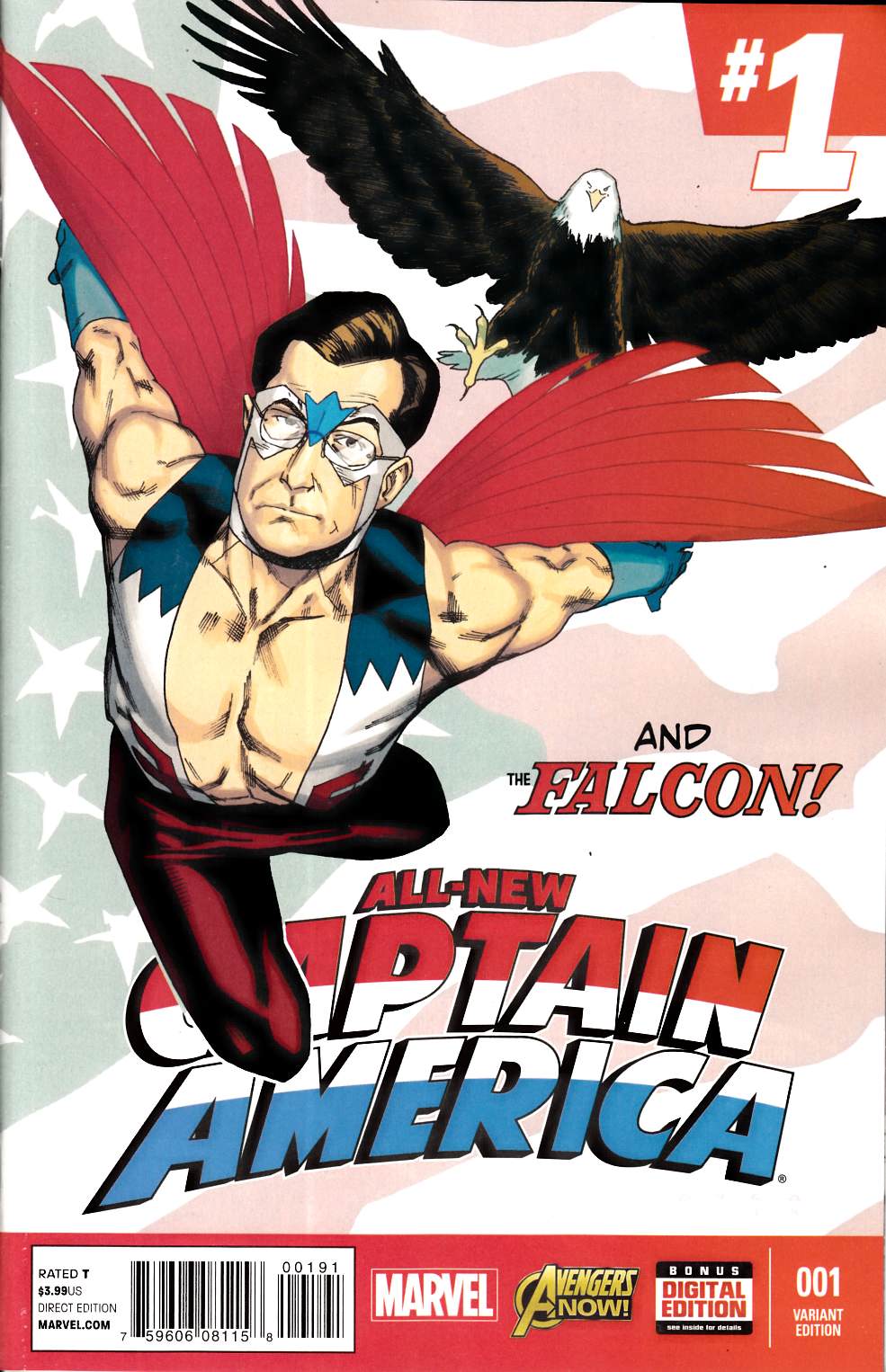 All New Captain America #1 Anka Variant Cover Near Mint (9.4) [Marvel Comic] THUMBNAIL