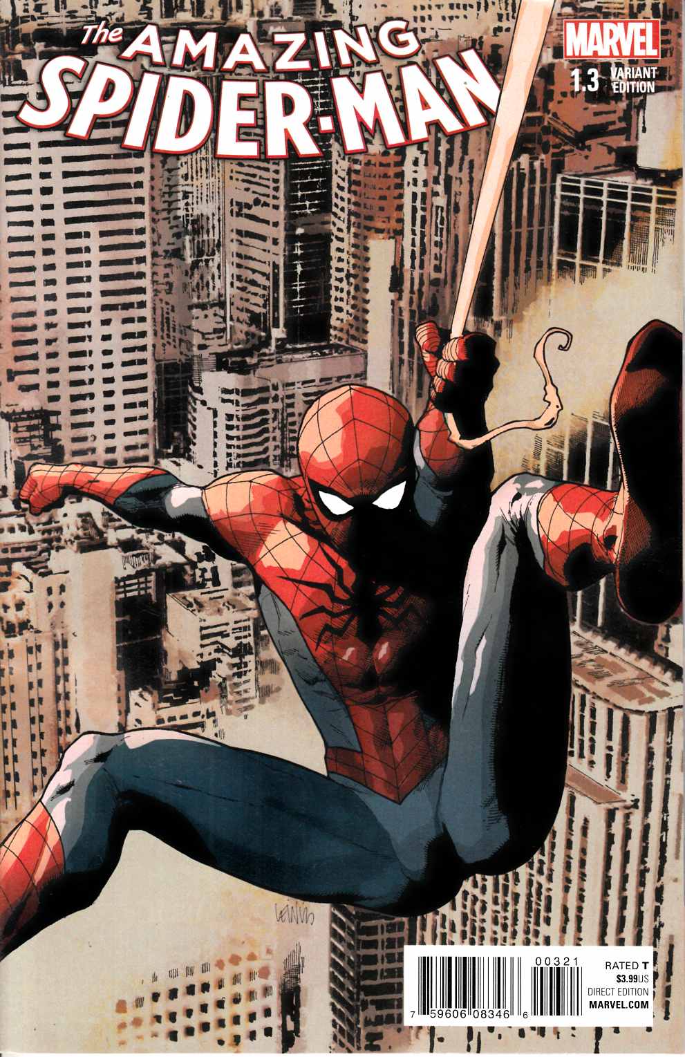Amazing Spider-Man #1.3 Yu Variant Cover [Marvel Comic] LARGE