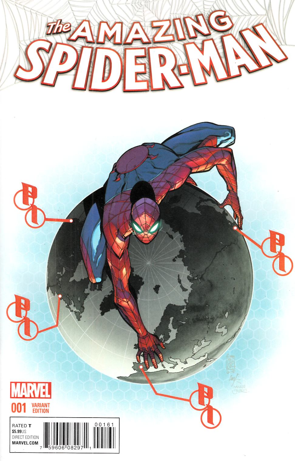 Amazing Spider-Man #1 Camuncoli Variant Cover [Marvel Comic] LARGE
