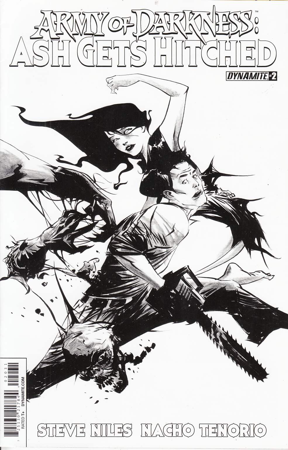 Army of Darkness Hitched #2 Black & White Lee Incentive Cover [Comic] LARGE
